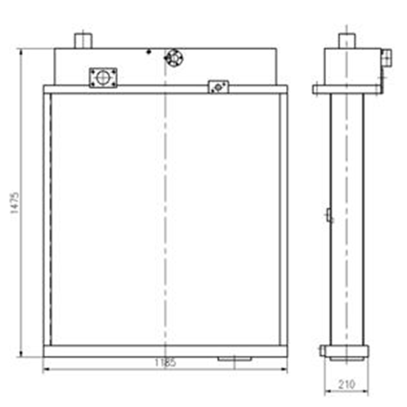 Perfect replacement for Komatsu D150A-1 Bulldozer - Water Tank Radiator 175-03-00290 1750300290