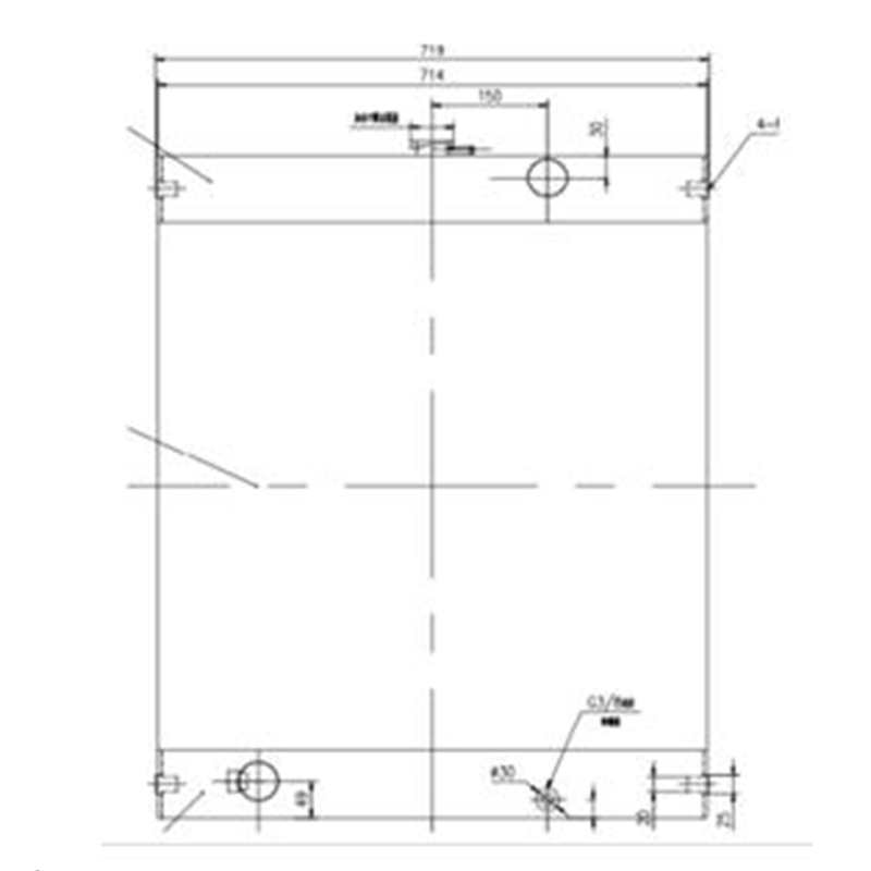 Engineered for Doosan Excavator S200W-III - Water Tank Radiator 2202-9407A 22029407A SOLAR 200W-III;