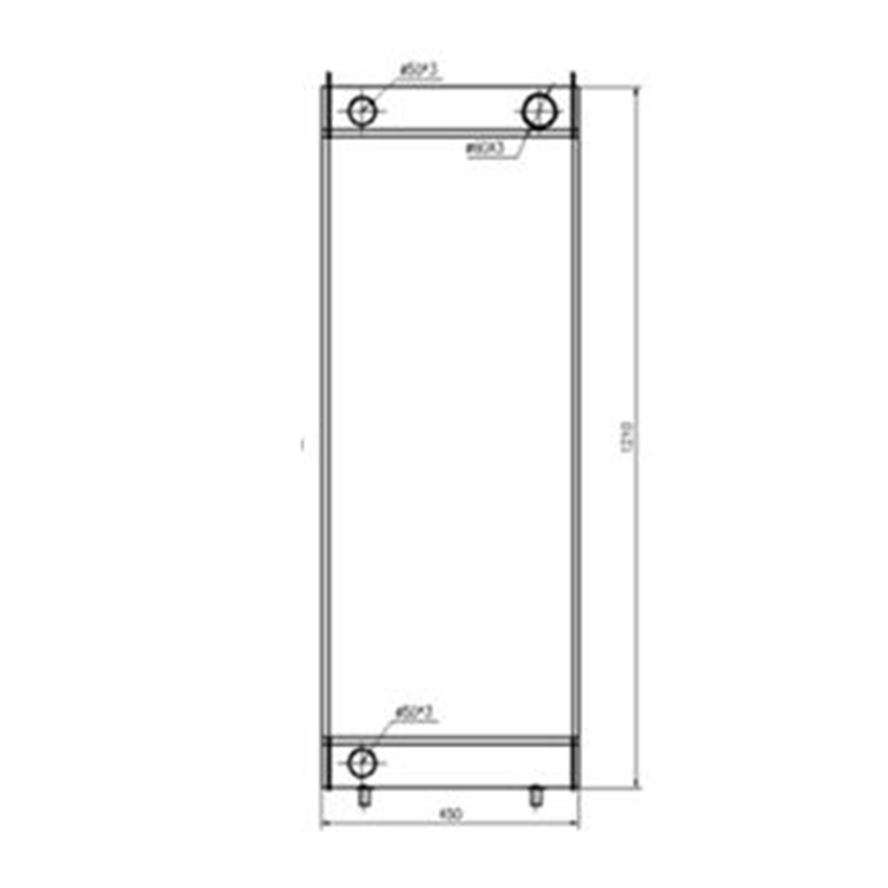 Tailored for Hitachi Wheel Loader ZW310 - Water Tank Radiator 263J2-17001 263J217001