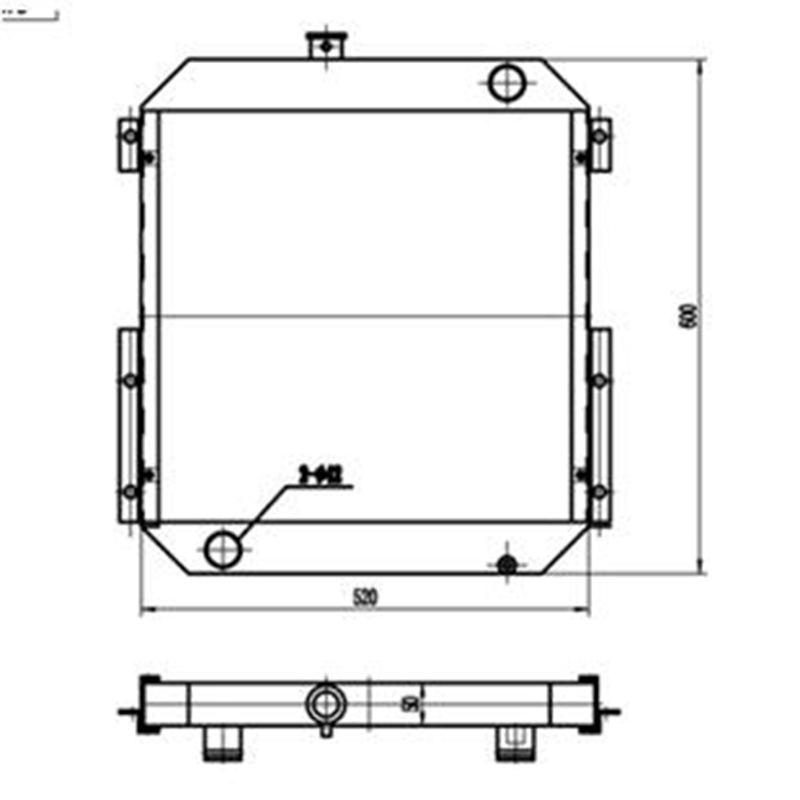 Perfect for Caterpillar CAT Excavator E307 - Water Tank Radiator