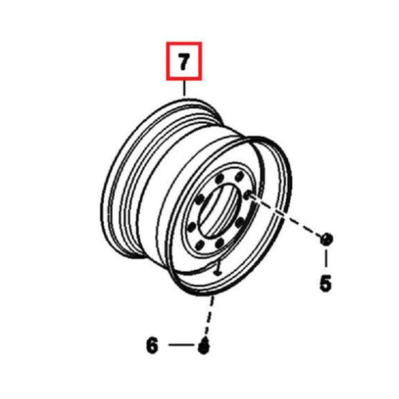 Engineered for Bobcat S130 Skid Steer Loader - Wheel Hub 6730775 S130, S150, S160, S175, S185, S205, S510, S530, S550, S570, S590, S595, 645, 653, 742, , 751, 753, 763, 773, 7753